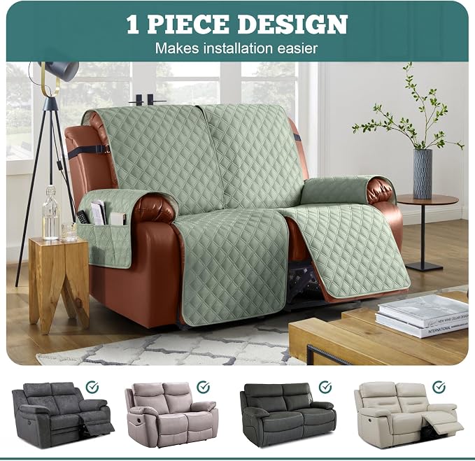 Ruaozz Waterproof Recliner Sofa Covers, 1-Piece Couch Covers - Image 4