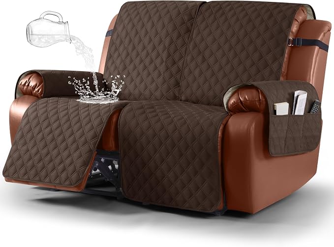 Ruaozz Waterproof Recliner Sofa Covers, 1-Piece Couch Covers by RuaozzFurnitureCovers
