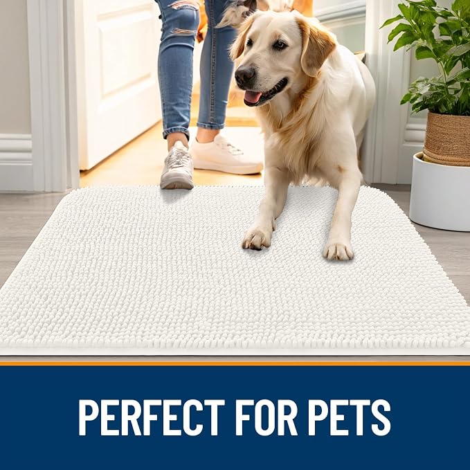 OLANLY Dog Door Mat for Muddy Paws 70x24, Absorbs Moisture and Dirt, Absorbent - Image 6