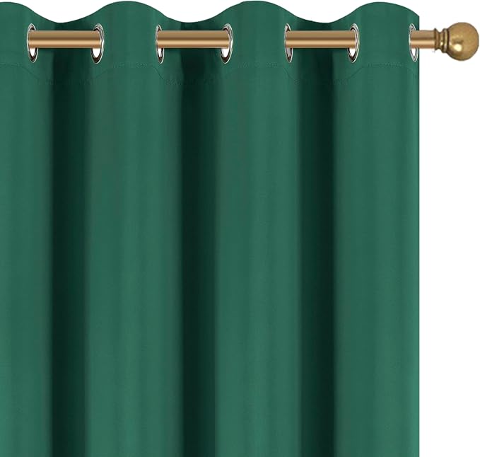 Diraysid Green Grommet Blackout Curtains - Image 5