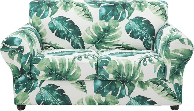 hyha Couch Cover, Loveseat Covers, Floral Pattern, 3 Pieces, Sofa Slipcovers by hyha