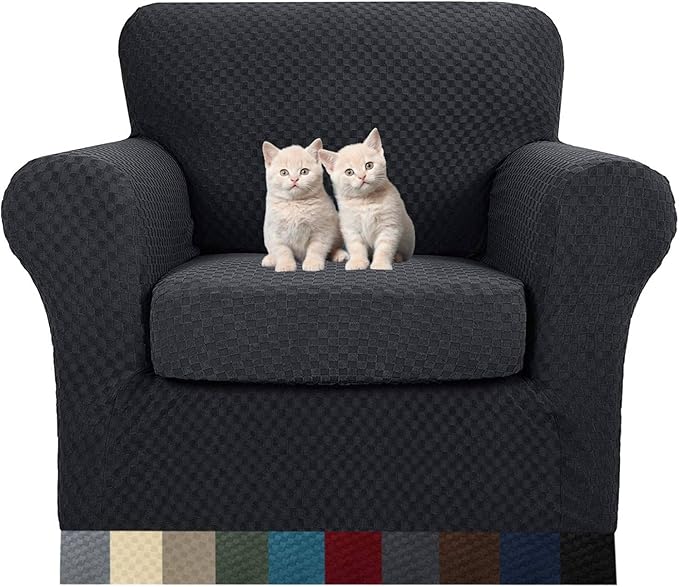 MAXIJIN 2 Piece Jacquard Chair Covers by MAXIJIN