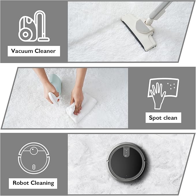 Shag Area Rug for Bedroom 3x5, Soft Fuzzy Rug Non-Shedding Indoor Plush Carpet - Image 5