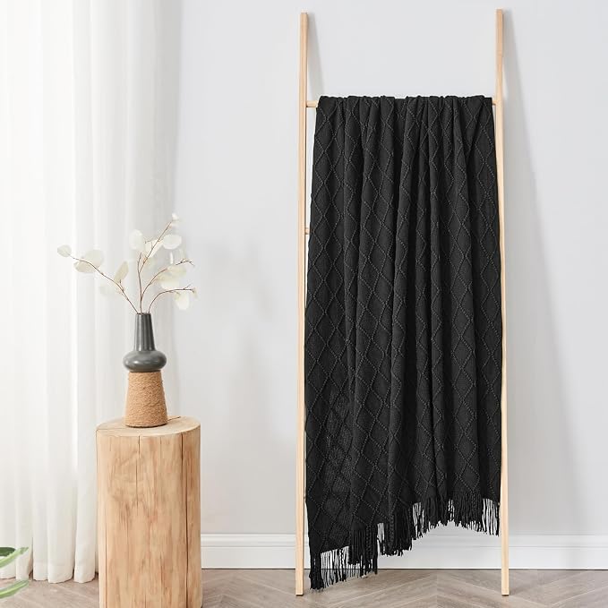 inhand Knitted Throw Blankets for Couch and Bed, Soft Cozy Knit Blanket - Image 5