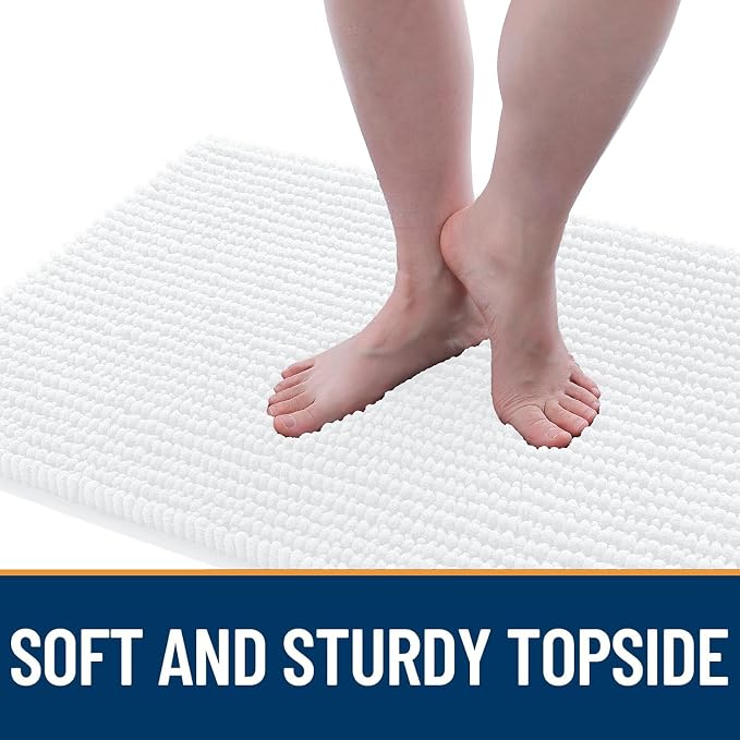 OLANLY Dog Door Mat for Muddy Paws 47x24, Ultra Absorbent Chenille Mud Doormat - Image 3
