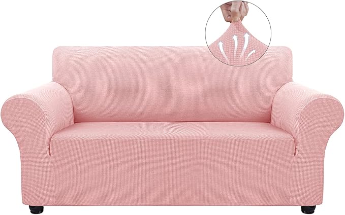 Asnomy Sofa Covers for 2 Cushion Couch Stretch loveseat Covers Slipcovers by Asnomy