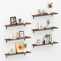 SKYSEN Floating Shelves for Wall Set of 6, 23.6in Wood Wall Shelf for Decor by skysen