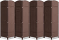 8 Panel Room Divider, 6Ft Folding Privacy Screen, Tall by cocosica