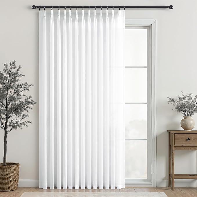 Topfinel Pinch Pleated Curtains 90 Inches Long 1 Panels Set, 72x90 inch Length by Topfinel