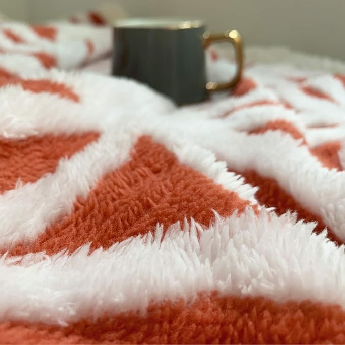 LOMAO Sherpa Fleece Blanket Fuzzy Soft Throw Blanket Dual Sided Blanket - Image 3