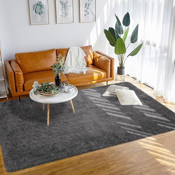 Merelax Soft Modern Indoor Large Shaggy Rug - Image 2