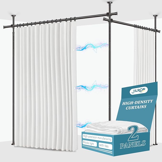 Jilron No-Drill Privacy Curtains by JILRON