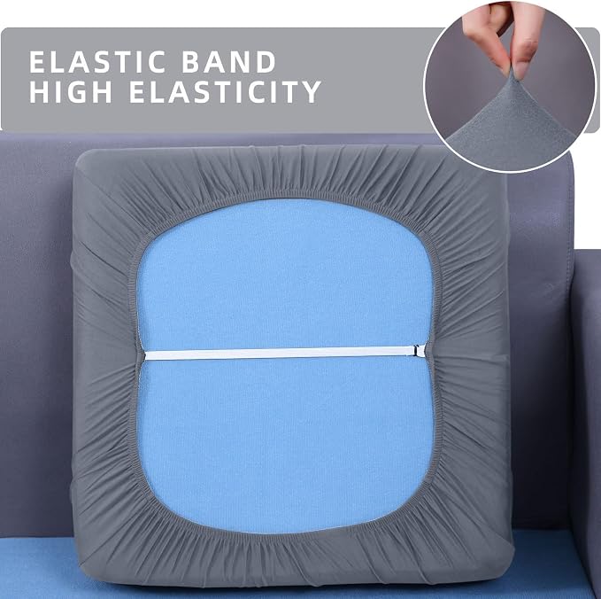 hyha Waterproof Couch Cushion Covers, Stretch Sofa Couch Seat Slipcover - Image 5