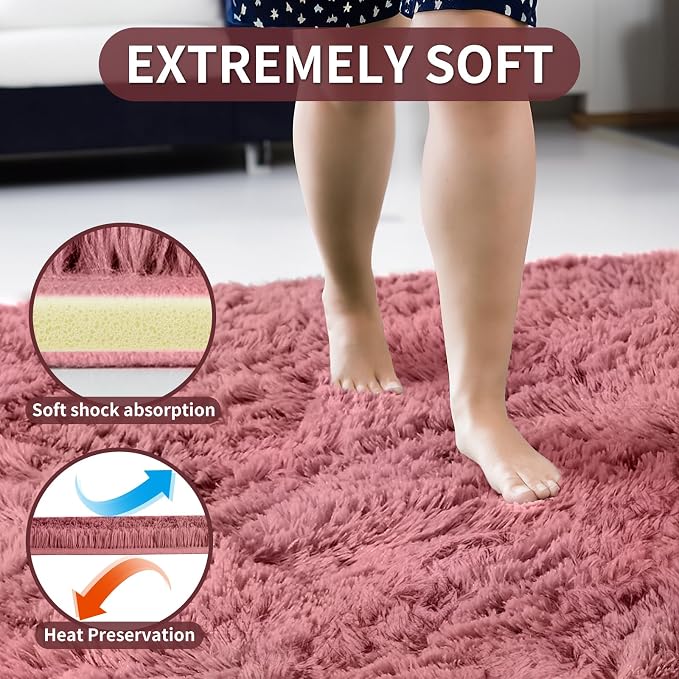 Merelax Soft Modern Indoor Large Shaggy Rug - Image 5