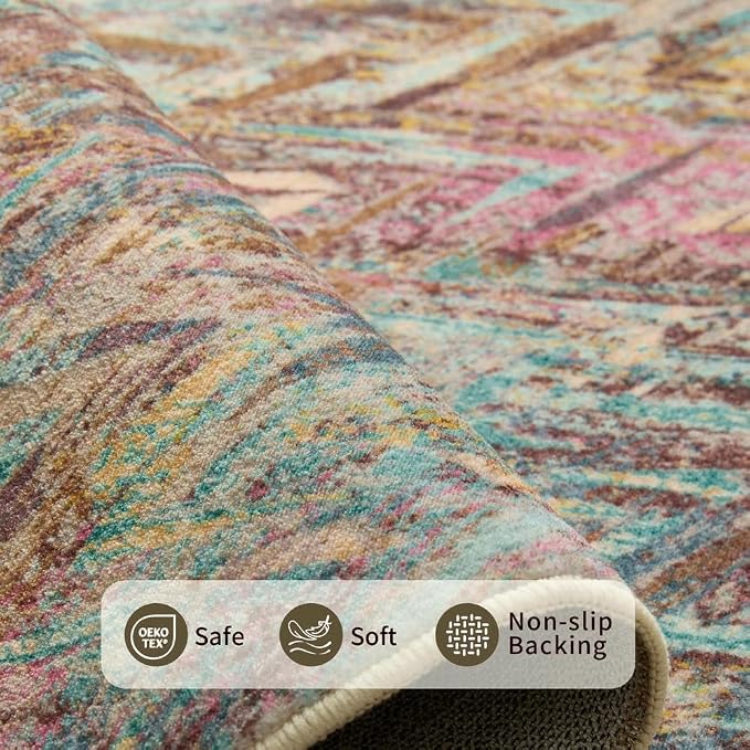 8x10 Washable Area Rugs for Living Room&Bedroom - Image 5