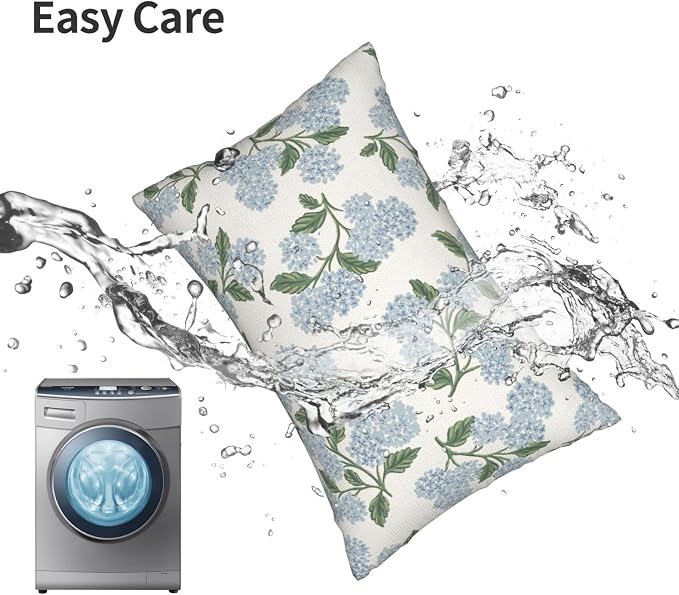 AEIOAE Spring Pillow Covers 12x20 Inch Set of 2, Floral Summer Outdoor Seasonal - Image 5