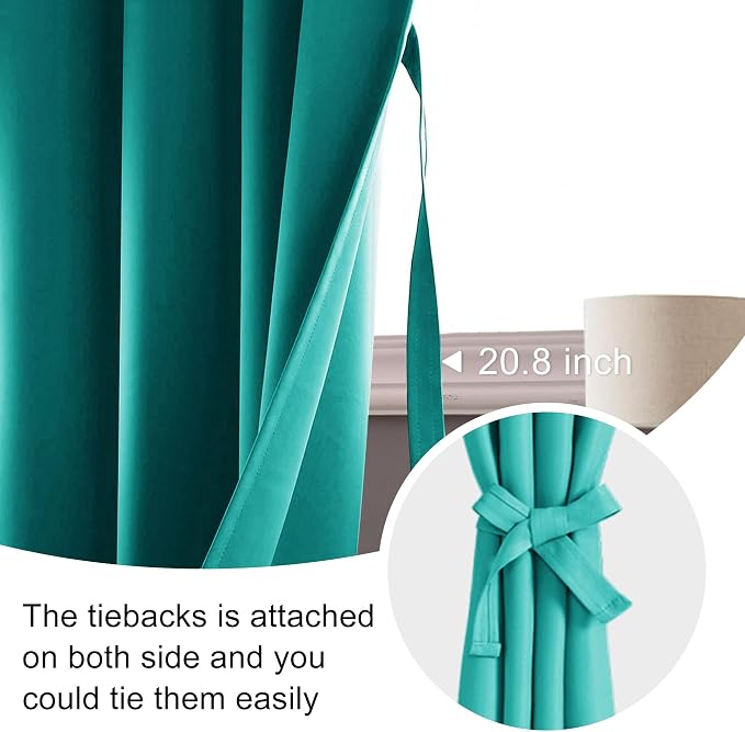 JIUZHEN Blackout Curtains for Bedroom– Thermal Insulated, Noise Reducing Room - Image 7