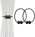 MELALUXE 2 Pack Magnetic Curtain Tiebacks, Decorative Curtain Holdbacks by Melaluxe