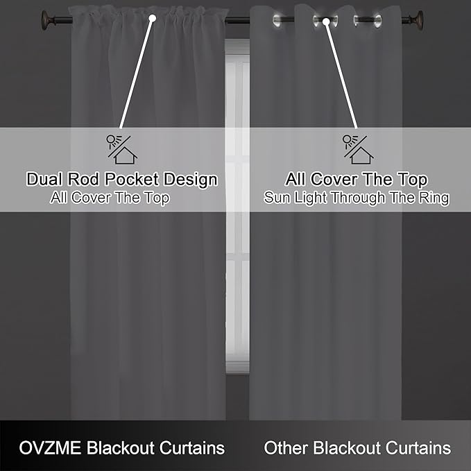 OVZME Pure White Short Curtains - Image 6
