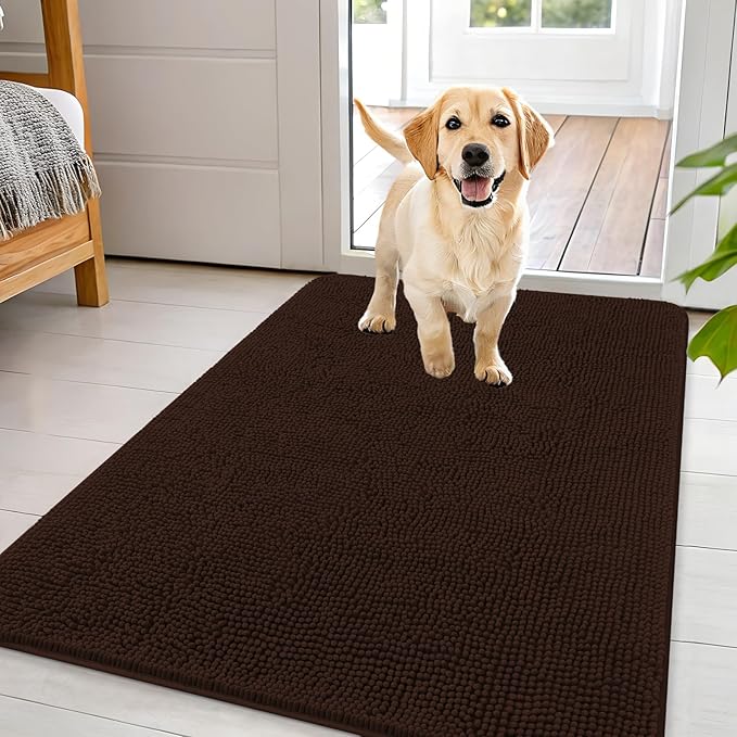 OLANLY Dog Door Mat for Muddy Paws 44x32, Absorbs Moisture and Dirt, Absorbent by OLANLY
