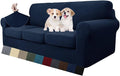 MAXIJIN 4 Piece Couch Covers for 3 Cushion Couch Super Stretch Non Slip Couch by MAXIJIN