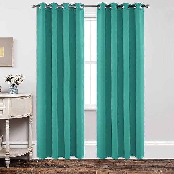 Joydeco Blackout Curtains 84 Inch Length 2 Panels Set, Thermal Insulated Long by JOYDECO