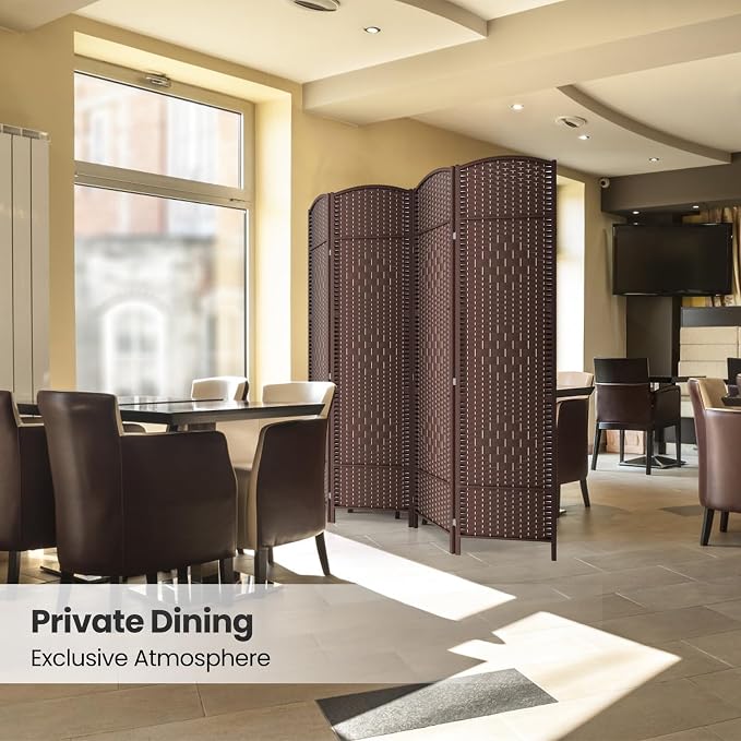 4 Panel Room Divider, 6Ft Folding Privacy Screen, Tall - Image 6