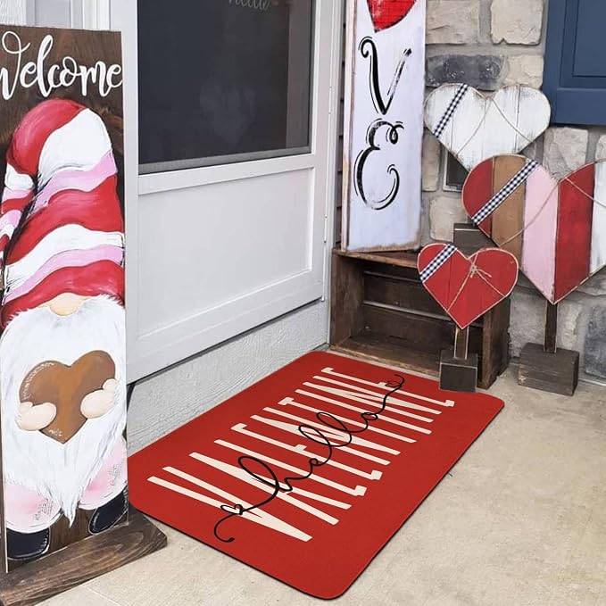 Valentines Door Mat, Entryway Front Porch Valentine's Welcome Mat - Image 5