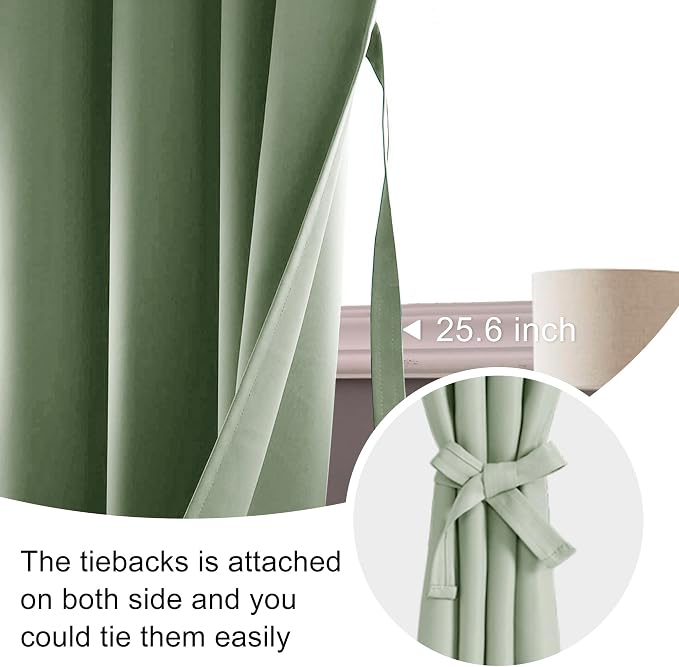 JIUZHEN Blackout Curtains for Bedroom - Image 5