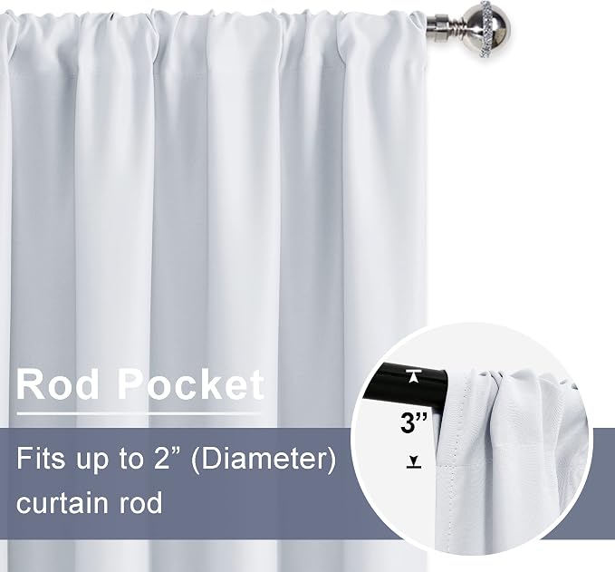 JIUZHEN Blackout Curtains for Bedroom - Image 7