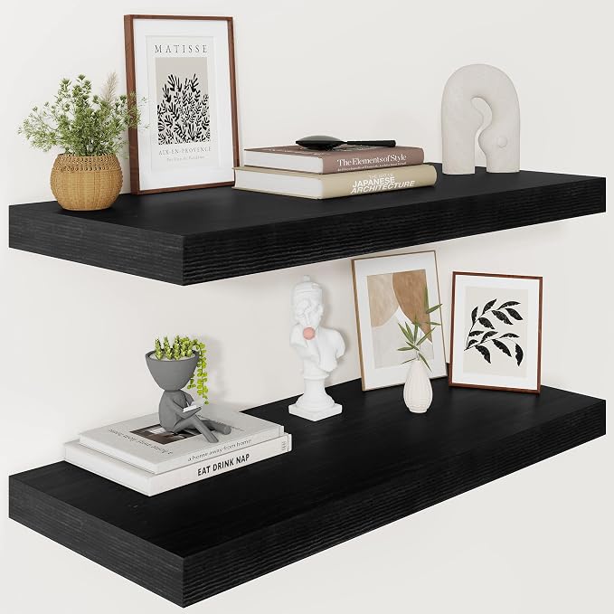 Vivelove 2" Thick Floating Shelves by VIVELOVE