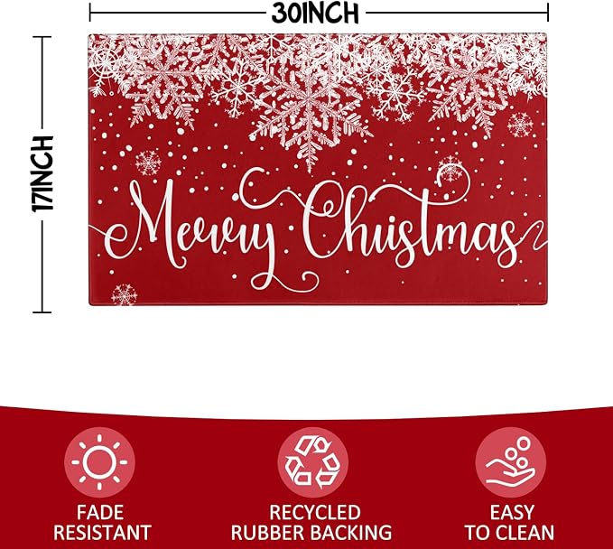 Merry Christmas Door Mat Outdoor - Image 3
