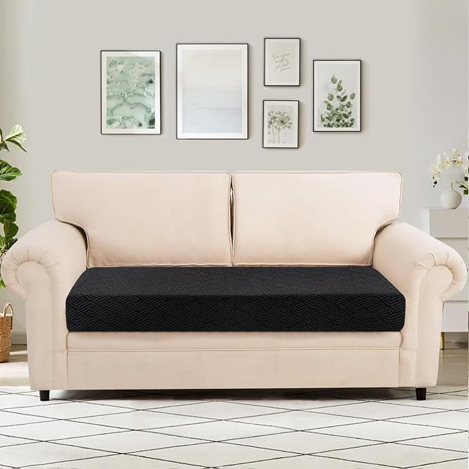SearchI Stretch Jacquard Sofa Couch Cushion Covers Replacement Reversible - Image 2