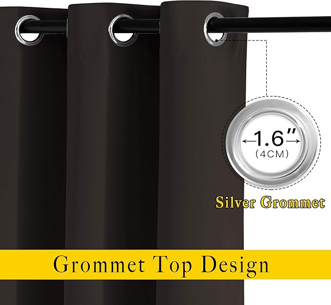 NICETOWN Blackout Curtain Panels 66 inches - Image 2