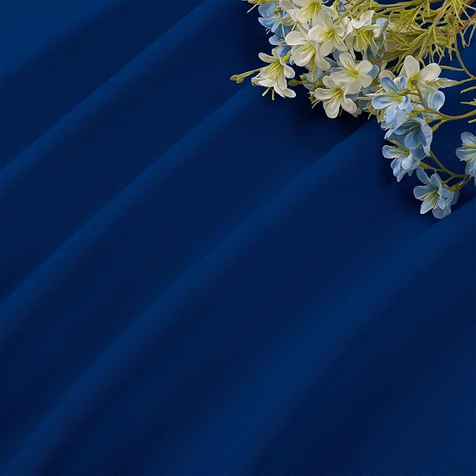 CUCRAF Royal Blue Blackout Curtains 96 inch Length 2 Panels Set, Rod Pocket - Image 7