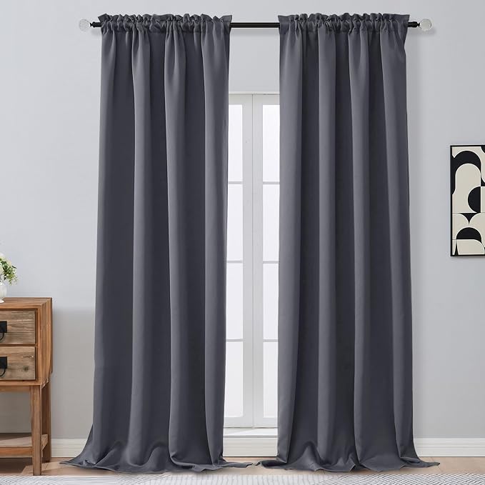 OVZME Extra Long 10 FT Blackout Curtains by OVZME