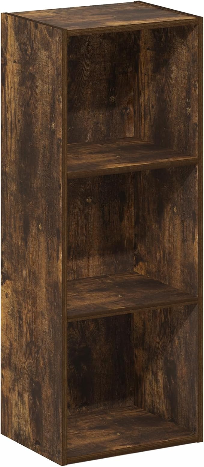 Furinno LUDER Book Shelf, 3-Cube Bookshelf, Bookcase - Image 6