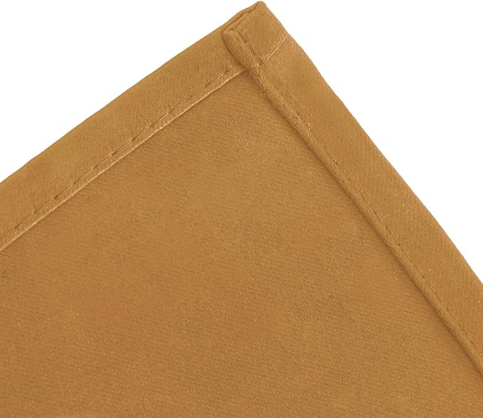LEMOMO Mustard Yellow Thermal Blackout Curtains/42 x 95 Inch/Set of 2 Panels - Image 7