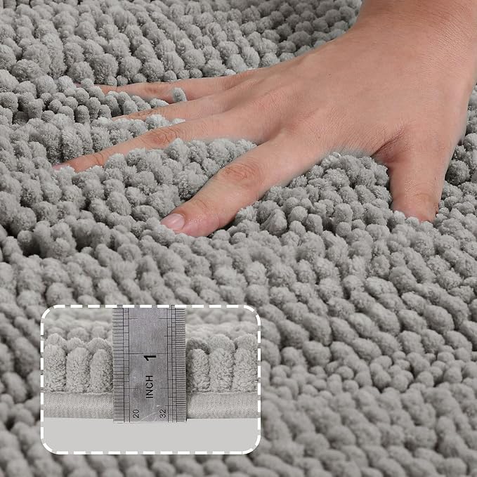 Turquoize Chenille Bath Mat - Image 3