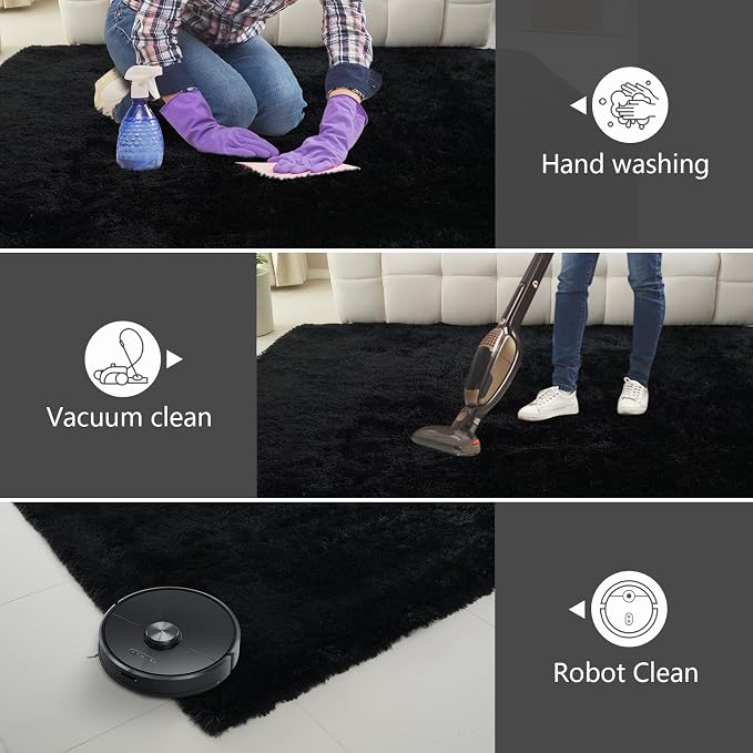 Shag Area Rugs for Bedroom Living Room, 4X6 Ultra Soft Fluffy Area Rugs for Dorm - Image 8