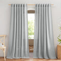 NICETOWN Linen Light Gray Curtains by NICETOWN