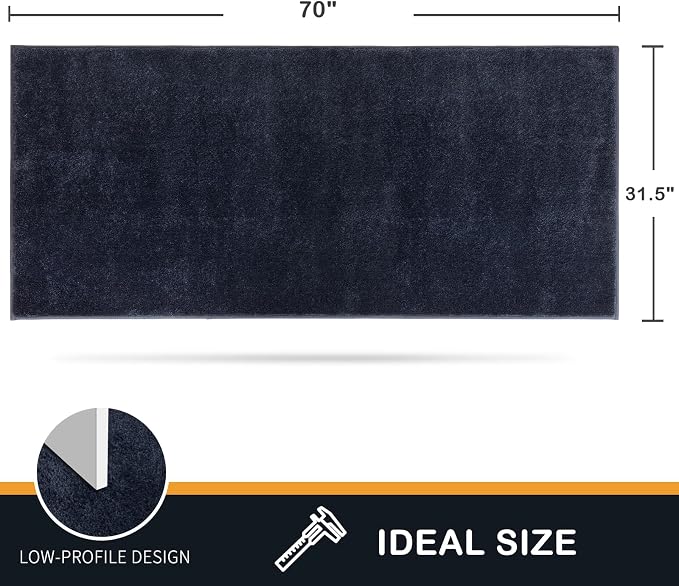 PURRUGS Dirt Trapping Door Mat 31.5" x 70", Non-Slip Machine Washable Entryway - Image 2