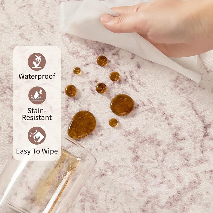 Rugxara Washable Area Rug for Living Room, Bedroom Kitchen - Image 8