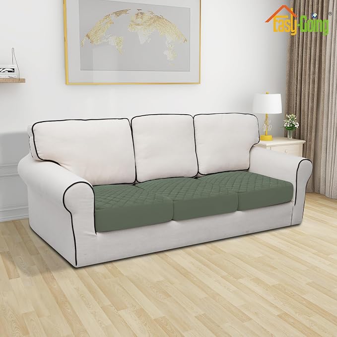 Easy-Going Waterproof Couch Cushion Covers, Non-Slip Leakproof Sofa Seat - Image 2