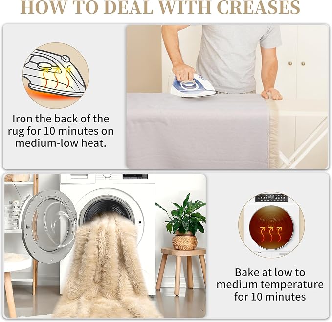 Faux Fur Rug, Ultra Soft Fuzzy Shag Rug - Image 6