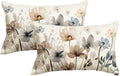 AVOIN colorlife Poppy Flowers Chinoiserie Throw Pillow Covers, 12 x 20 Inch by AVOINcolorlife