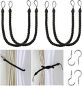 BEL AVENIR Curtain Tiebacks Ropes Tie-Backs, Handmade Curtain Holdbacks by BELAVENIR