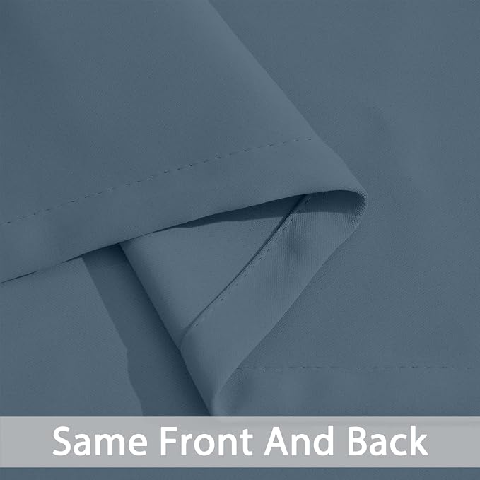 Yakamok Soild Small Window Curtains, Grommet Thermal Insulated Privacy Curtains - Image 5