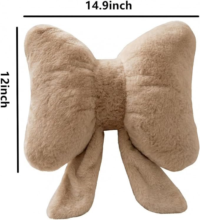 Bow Pillow Throw Pillows Butterfly Shaped Decorative Cute Pillows - Image 3