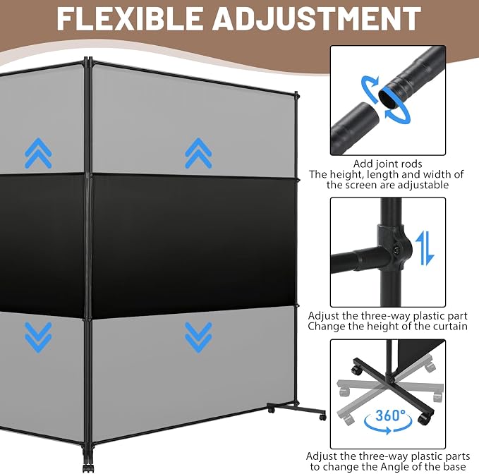 2 Panels Room Divider/Privacy Screen - Image 6